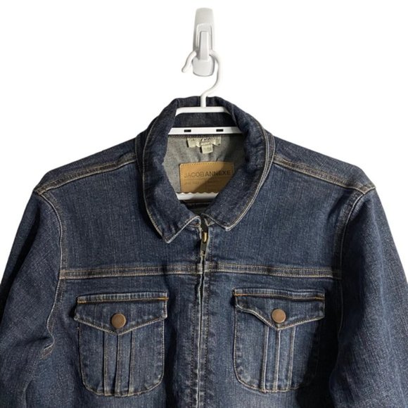 Jacob Annexe Women’s Medium Wash Full Zip Denim Jacket - Picture 2 of 9